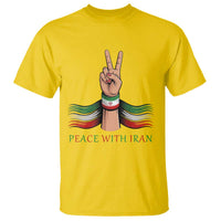 Peace With Iran T Shirt Support Iranian People For Peace