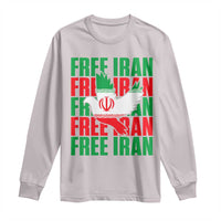 Freedom Dove Flag Long Sleeve Shirt Peaceful Iran Support