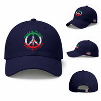 Peace With Iran Baseball Cap Not War In Middle East
