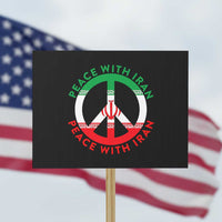 Peace With Iran Protest Sign Not War In Middle East