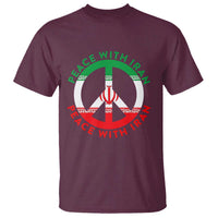 Peace With Iran T Shirt Not War In Middle East