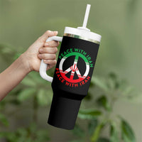 Peace With Iran Tumbler With Handle Not War In Middle East