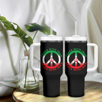 Peace With Iran Tumbler With Handle Not War In Middle East