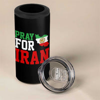 Pray For Iran 4 in 1 Can Cooler Tumbler Anti War Protest Apparel Gift