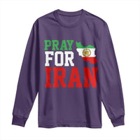 Pray For Iran Long Sleeve Shirt Anti War Protest Apparel Gift