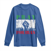 Pray For Iran Long Sleeve Shirt Support Iranian People Peace