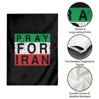 Pray For Iran Garden Flag Support Peace For Iran