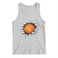 Funny Basketball Bursting Through Wall Tank Top Sports Fan Gift