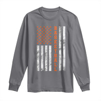 American Flag Basketball Long Sleeve Shirt USA Sports Fan