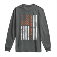 American Flag Basketball Long Sleeve Shirt USA Sports Fan