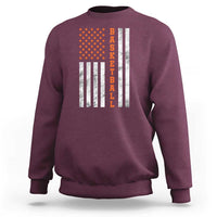 American Flag Basketball Sweatshirt USA Sports Fan