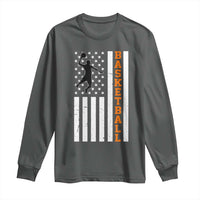 American Flag Basketball Long Sleeve Shirt Patriotic Sports Lover Gift