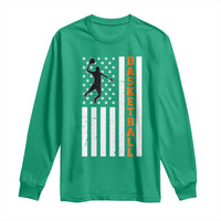 American Flag Basketball Long Sleeve Shirt Patriotic Sports Lover Gift