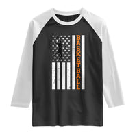 American Flag Basketball Raglan Shirt Patriotic Sports Lover Gift
