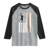 American Flag Basketball Raglan Shirt Patriotic Sports Lover Gift