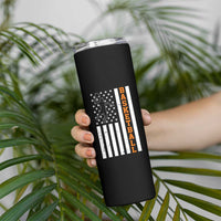 American Flag Basketball Skinny Tumbler Patriotic Sports Lover Gift