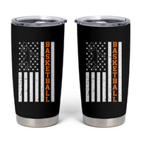 American Flag Basketball Tumbler Cup Patriotic Sports Lover Gift
