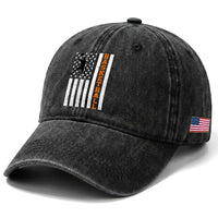 American Flag Basketball Washed Cotton Baseball Cap Patriotic Sports Lover Gift