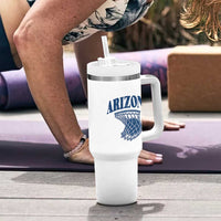 Arizona State Hoops Fan Gift Tumbler With Handle Basketball Lover