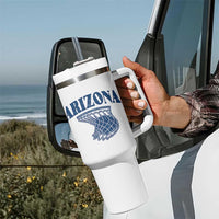Arizona State Hoops Fan Gift Tumbler With Handle Basketball Lover