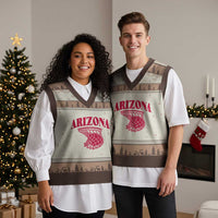 Arizona Fan V-Neck Knit Sweater Vest Southwest Basketball Sports Lover