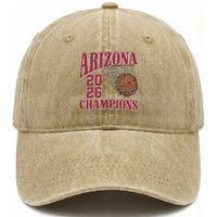 Arizona Champions Washed Cotton Baseball Cap Gift For Basketball Fan
