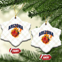 Arizona State Pride Ceramic Ornament Flaming Basketball Coach Gift