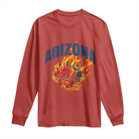 Arizona State Pride Long Sleeve Shirt Flaming Basketball Coach Gift