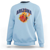 Arizona State Pride Sweatshirt Flaming Basketball Coach Gift