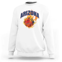 Arizona State Pride Sweatshirt Flaming Basketball Coach Gift