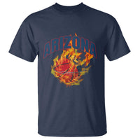 Arizona State Pride T Shirt Flaming Basketball Coach Gift