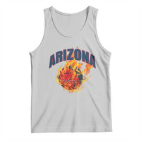 Arizona State Pride Tank Top Flaming Basketball Coach Gift