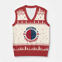 Arizona Champions Pride V-Neck Knit Sweater Vest Professional Basketball Fan Gift