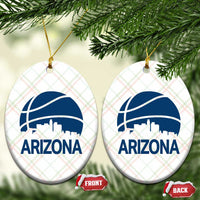 Arizona Skyline Pride Ceramic Ornament Gift For Basketball Fan