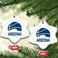 Arizona Skyline Pride Ceramic Ornament Gift For Basketball Fan