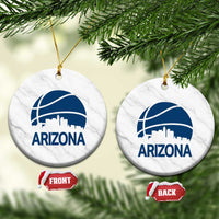 Arizona Skyline Pride Ceramic Ornament Gift For Basketball Fan