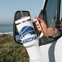Arizona Skyline Pride Tumbler With Handle Gift For Basketball Fan