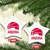 Arizona Skyline State Pride Ceramic Ornament Modern Urban Hoops Basketball