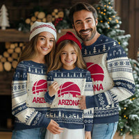 Arizona Skyline State Pride Ugly Christmas Sweater Modern Urban Hoops Basketball