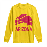 Arizona Skyline State Pride Long Sleeve Shirt Modern Urban Hoops Basketball
