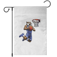 Funny Wildcat Dunking Basketball Garden Flag Gift For Sports Fan