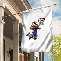 Funny Wildcat Dunking Basketball Garden Flag Gift For Sports Fan