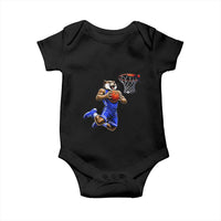 Funny Wildcat Dunking Basketball Baby Onesie Gift For Sports Fan