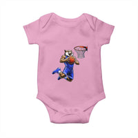 Funny Wildcat Dunking Basketball Baby Onesie Gift For Sports Fan