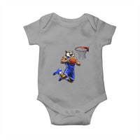 Funny Wildcat Dunking Basketball Baby Onesie Gift For Sports Fan