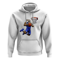 Funny Wildcat Dunking Basketball Hoodie Gift For Sports Fan