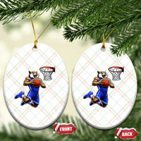 Funny Wildcat Dunking Basketball Ceramic Ornament Gift For Sports Fan