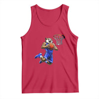 Funny Wildcat Dunking Basketball Tank Top Gift For Sports Fan