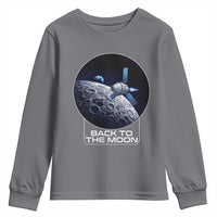 Back To The Moon Youth Sweatshirt Lunar Mission Astronaut Space Lover