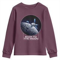 Back To The Moon Youth Sweatshirt Lunar Mission Astronaut Space Lover